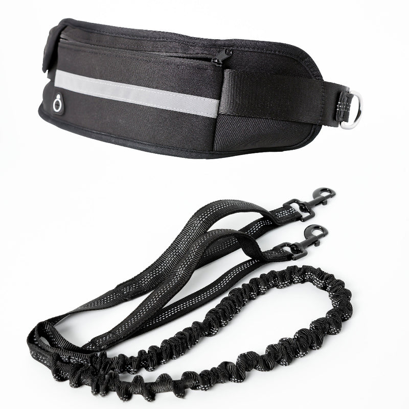 Adjustable Hands Free Dog Walking Belt + Leash